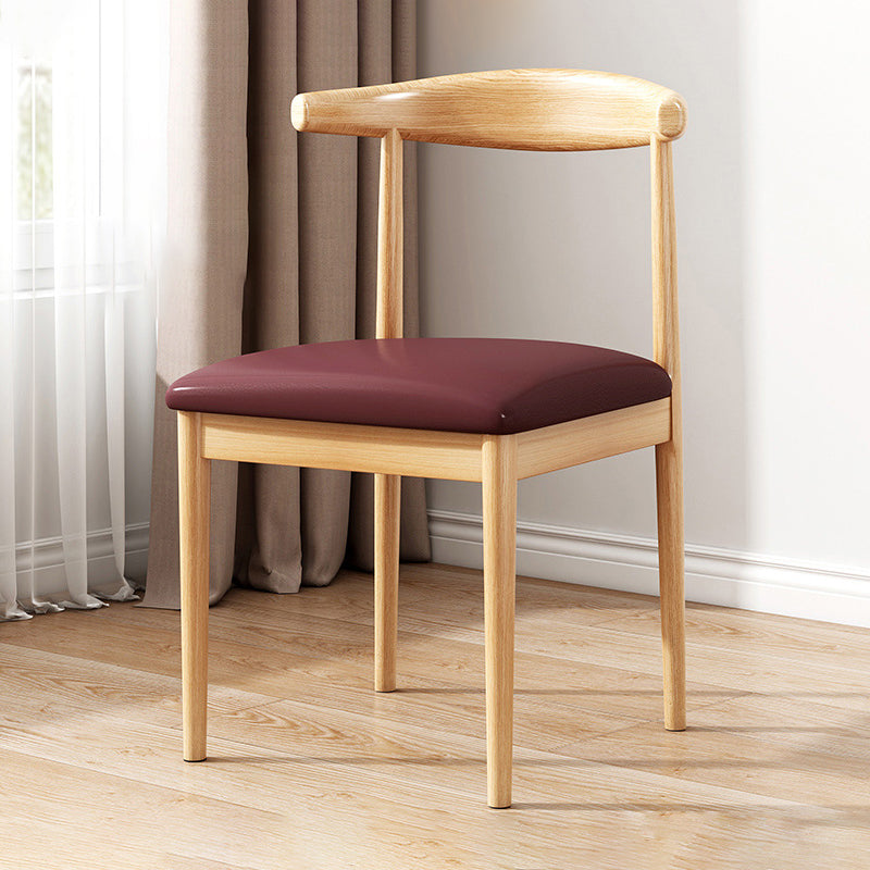 Home Contemporary Side Chair Open Back Metal Upholstered Dining Room Chair Coffee 1 Piece Clearhalo ' kitchen&dining_furn' 'Dining Chairs' 'Dining Tables & Seating' 'dining_chair' 'furn' 'furn_dining_chair' 'Furniture' 'furniture_dining_chair' 'Kitchen & Dining Furniture' 'kitchen' 3827213