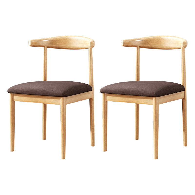 Home Contemporary Side Chair Open Back Metal Upholstered Dining Room Chair Light Coffee 2 Piece Set Clearhalo ' kitchen&dining_furn' 'Dining Chairs' 'Dining Tables & Seating' 'dining_chair' 'furn' 'furn_dining_chair' 'Furniture' 'furniture_dining_chair' 'Kitchen & Dining Furniture' 'kitchen' 3827217