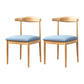 Home Contemporary Side Chair Open Back Metal Upholstered Dining Room Chair Blue 2 Piece Set Clearhalo ' kitchen&dining_furn' 'Dining Chairs' 'Dining Tables & Seating' 'dining_chair' 'furn' 'furn_dining_chair' 'Furniture' 'furniture_dining_chair' 'Kitchen & Dining Furniture' 'kitchen' 3827220