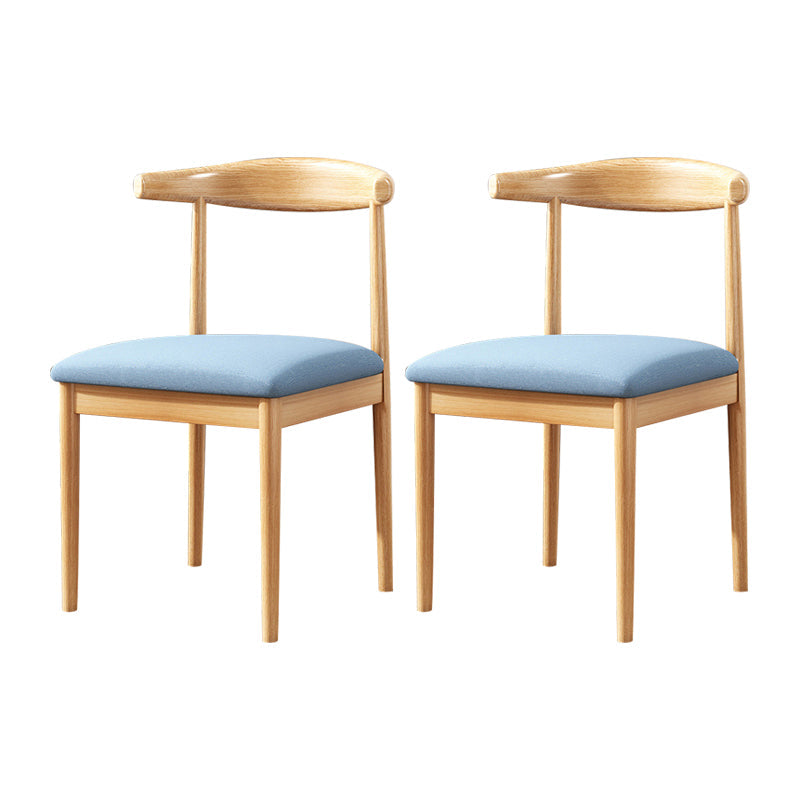 Home Contemporary Side Chair Open Back Metal Upholstered Dining Room Chair Blue 2 Piece Set Clearhalo ' kitchen&dining_furn' 'Dining Chairs' 'Dining Tables & Seating' 'dining_chair' 'furn' 'furn_dining_chair' 'Furniture' 'furniture_dining_chair' 'Kitchen & Dining Furniture' 'kitchen' 3827220