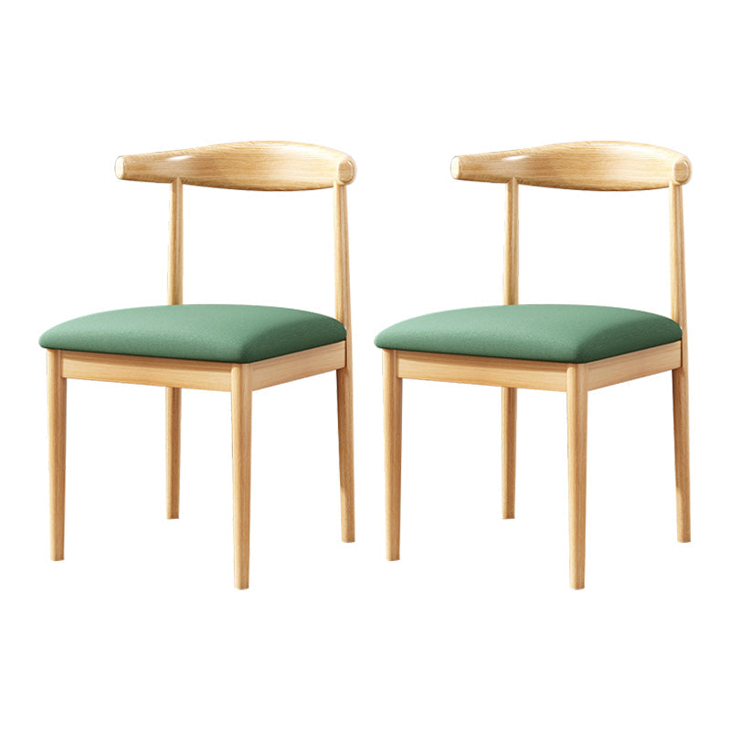 Home Contemporary Side Chair Open Back Metal Upholstered Dining Room Chair Green 2 Piece Set Clearhalo ' kitchen&dining_furn' 'Dining Chairs' 'Dining Tables & Seating' 'dining_chair' 'furn' 'furn_dining_chair' 'Furniture' 'furniture_dining_chair' 'Kitchen & Dining Furniture' 'kitchen' 3827223