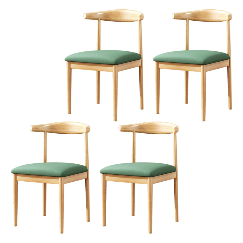 Home Contemporary Side Chair Open Back Metal Upholstered Dining Room Chair Green 4 Piece Set Clearhalo ' kitchen&dining_furn' 'Dining Chairs' 'Dining Tables & Seating' 'dining_chair' 'furn' 'furn_dining_chair' 'Furniture' 'furniture_dining_chair' 'Kitchen & Dining Furniture' 'kitchen' 3827224