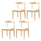 Home Contemporary Side Chair Open Back Metal Upholstered Dining Room Chair White 4 Piece Set Clearhalo ' kitchen&dining_furn' 'Dining Chairs' 'Dining Tables & Seating' 'dining_chair' 'furn' 'furn_dining_chair' 'Furniture' 'furniture_dining_chair' 'Kitchen & Dining Furniture' 'kitchen' 3827227