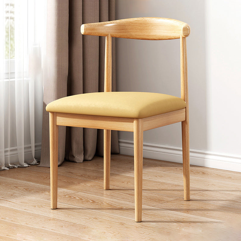 Home Contemporary Side Chair Open Back Metal Upholstered Dining Room Chair Beige 1 Piece Clearhalo ' kitchen&dining_furn' 'Dining Chairs' 'Dining Tables & Seating' 'dining_chair' 'furn' 'furn_dining_chair' 'Furniture' 'furniture_dining_chair' 'Kitchen & Dining Furniture' 'kitchen' 3827228