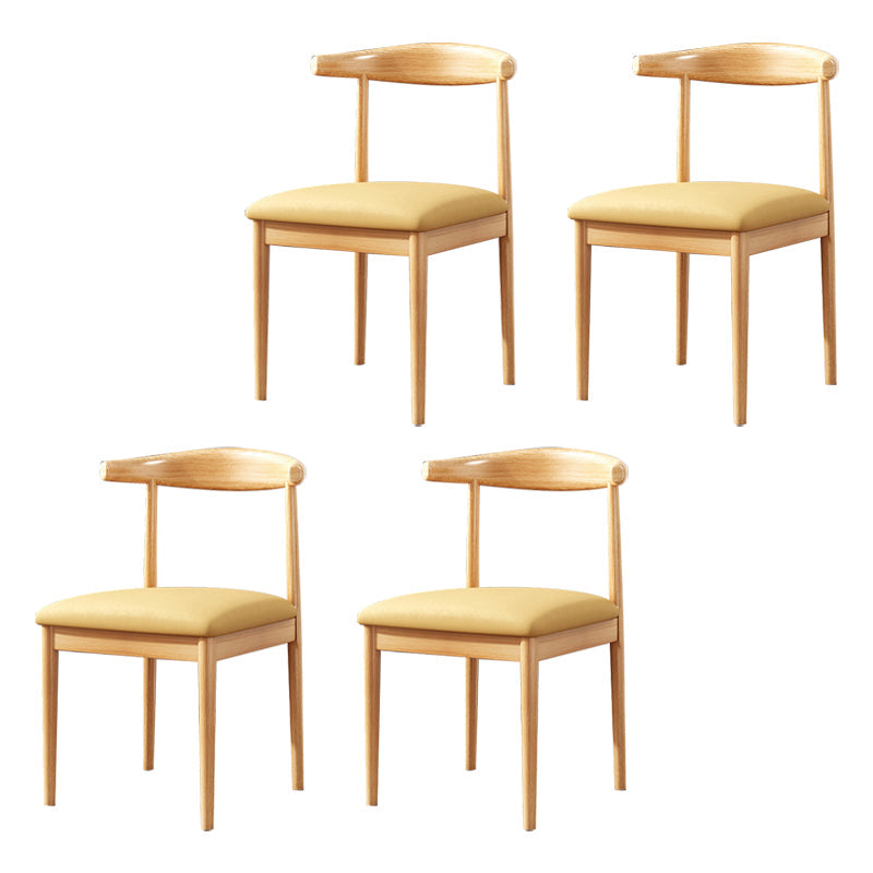 Home Contemporary Side Chair Open Back Metal Upholstered Dining Room Chair Beige 4 Piece Set Clearhalo ' kitchen&dining_furn' 'Dining Chairs' 'Dining Tables & Seating' 'dining_chair' 'furn' 'furn_dining_chair' 'Furniture' 'furniture_dining_chair' 'Kitchen & Dining Furniture' 'kitchen' 3827230