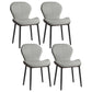 Leather Contemporary Home Side Chair Wingback Matte Finish Dining Chair Grey 4 Piece Set Black Clearhalo ' kitchen&dining_furn' 'Dining Chairs' 'Dining Tables & Seating' 'dining_chair' 'furn' 'furn_dining_chair' 'Furniture' 'furniture_dining_chair' 'Kitchen & Dining Furniture' 'kitchen' 3827235