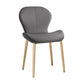 Leather Contemporary Home Side Chair Wingback Matte Finish Dining Chair Dark Gray 1 Piece Brass Gold Clearhalo ' kitchen&dining_furn' 'Dining Chairs' 'Dining Tables & Seating' 'dining_chair' 'furn' 'furn_dining_chair' 'Furniture' 'furniture_dining_chair' 'Kitchen & Dining Furniture' 'kitchen' 3827255