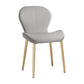 Leather Contemporary Home Side Chair Wingback Matte Finish Dining Chair Light Gray 1 Piece Brass Gold Clearhalo ' kitchen&dining_furn' 'Dining Chairs' 'Dining Tables & Seating' 'dining_chair' 'furn' 'furn_dining_chair' 'Furniture' 'furniture_dining_chair' 'Kitchen & Dining Furniture' 'kitchen' 3827266