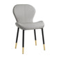 Leather Contemporary Home Side Chair Wingback Matte Finish Dining Chair Light Gray 1 Piece Black Gold Clearhalo ' kitchen&dining_furn' 'Dining Chairs' 'Dining Tables & Seating' 'dining_chair' 'furn' 'furn_dining_chair' 'Furniture' 'furniture_dining_chair' 'Kitchen & Dining Furniture' 'kitchen' 3827269