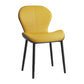 Leather Contemporary Home Side Chair Wingback Matte Finish Dining Chair Yellow 1 Piece Black Clearhalo ' kitchen&dining_furn' 'Dining Chairs' 'Dining Tables & Seating' 'dining_chair' 'furn' 'furn_dining_chair' 'Furniture' 'furniture_dining_chair' 'Kitchen & Dining Furniture' 'kitchen' 3827281