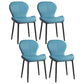 Leather Contemporary Home Side Chair Wingback Matte Finish Dining Chair Blue 4 Piece Set Black Clearhalo ' kitchen&dining_furn' 'Dining Chairs' 'Dining Tables & Seating' 'dining_chair' 'furn' 'furn_dining_chair' 'Furniture' 'furniture_dining_chair' 'Kitchen & Dining Furniture' 'kitchen' 3827292