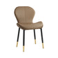 Leather Contemporary Home Side Chair Wingback Matte Finish Dining Chair Coffee 1 Piece Black Gold Clearhalo ' kitchen&dining_furn' 'Dining Chairs' 'Dining Tables & Seating' 'dining_chair' 'furn' 'furn_dining_chair' 'Furniture' 'furniture_dining_chair' 'Kitchen & Dining Furniture' 'kitchen' 3827302
