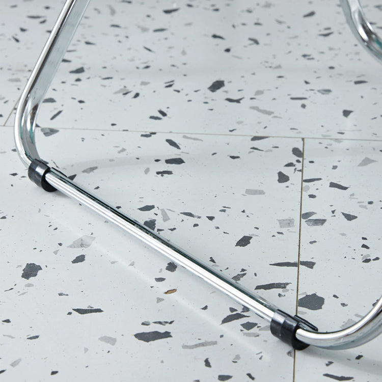 Open Back Dining Side Chair Foldable Armless Dining Chairs with Metal Legs Clearhalo ' kitchen&dining_furn' 'Dining Chairs' 'Dining Tables & Seating' 'dining_chair' 'furn' 'furn_dining_chair' 'Furniture' 'furniture_dining_chair' 'Kitchen & Dining Furniture' 'kitchen' 3827328