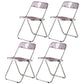 Open Back Dining Side Chair Foldable Armless Dining Chairs with Metal Legs Pink 4 Piece Set Clearhalo ' kitchen&dining_furn' 'Dining Chairs' 'Dining Tables & Seating' 'dining_chair' 'furn' 'furn_dining_chair' 'Furniture' 'furniture_dining_chair' 'Kitchen & Dining Furniture' 'kitchen' 3827331