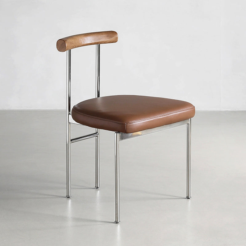 Industrial Style Upholstered Dining Side Chairs Open Back Dining Armless Chairs Clearhalo ' kitchen&dining_furn' 'Dining Chairs' 'Dining Tables & Seating' 'dining_chair' 'furn' 'furn_dining_chair' 'Furniture' 'furniture_dining_chair' 'Kitchen & Dining Furniture' 'kitchen' 3827357