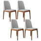 Scandinavian Home Side Chair Parsons Back Wood Armless Dining Room Chair Grey 4 Piece Set Clearhalo ' kitchen&dining_furn' 'Dining Chairs' 'Dining Tables & Seating' 'dining_chair' 'furn' 'furn_dining_chair' 'Furniture' 'furniture_dining_chair' 'Kitchen & Dining Furniture' 'kitchen' 3827393
