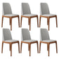 Scandinavian Home Side Chair Parsons Back Wood Armless Dining Room Chair Grey 6 Piece Set Clearhalo ' kitchen&dining_furn' 'Dining Chairs' 'Dining Tables & Seating' 'dining_chair' 'furn' 'furn_dining_chair' 'Furniture' 'furniture_dining_chair' 'Kitchen & Dining Furniture' 'kitchen' 3827395