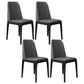 Scandinavian Home Side Chair Parsons Back Wood Armless Dining Room Chair Dark Gray 4 Piece Set Clearhalo ' kitchen&dining_furn' 'Dining Chairs' 'Dining Tables & Seating' 'dining_chair' 'furn' 'furn_dining_chair' 'Furniture' 'furniture_dining_chair' 'Kitchen & Dining Furniture' 'kitchen' 3827399