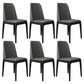 Scandinavian Home Side Chair Parsons Back Wood Armless Dining Room Chair Dark Gray 6 Piece Set Clearhalo ' kitchen&dining_furn' 'Dining Chairs' 'Dining Tables & Seating' 'dining_chair' 'furn' 'furn_dining_chair' 'Furniture' 'furniture_dining_chair' 'Kitchen & Dining Furniture' 'kitchen' 3827402