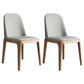 Scandinavian Home Side Chair Parsons Back Wood Armless Dining Room Chair Light Gray 2 Piece Set Clearhalo ' kitchen&dining_furn' 'Dining Chairs' 'Dining Tables & Seating' 'dining_chair' 'furn' 'furn_dining_chair' 'Furniture' 'furniture_dining_chair' 'Kitchen & Dining Furniture' 'kitchen' 3827404
