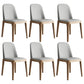Scandinavian Home Side Chair Parsons Back Wood Armless Dining Room Chair Light Gray 6 Piece Set Clearhalo ' kitchen&dining_furn' 'Dining Chairs' 'Dining Tables & Seating' 'dining_chair' 'furn' 'furn_dining_chair' 'Furniture' 'furniture_dining_chair' 'Kitchen & Dining Furniture' 'kitchen' 3827407