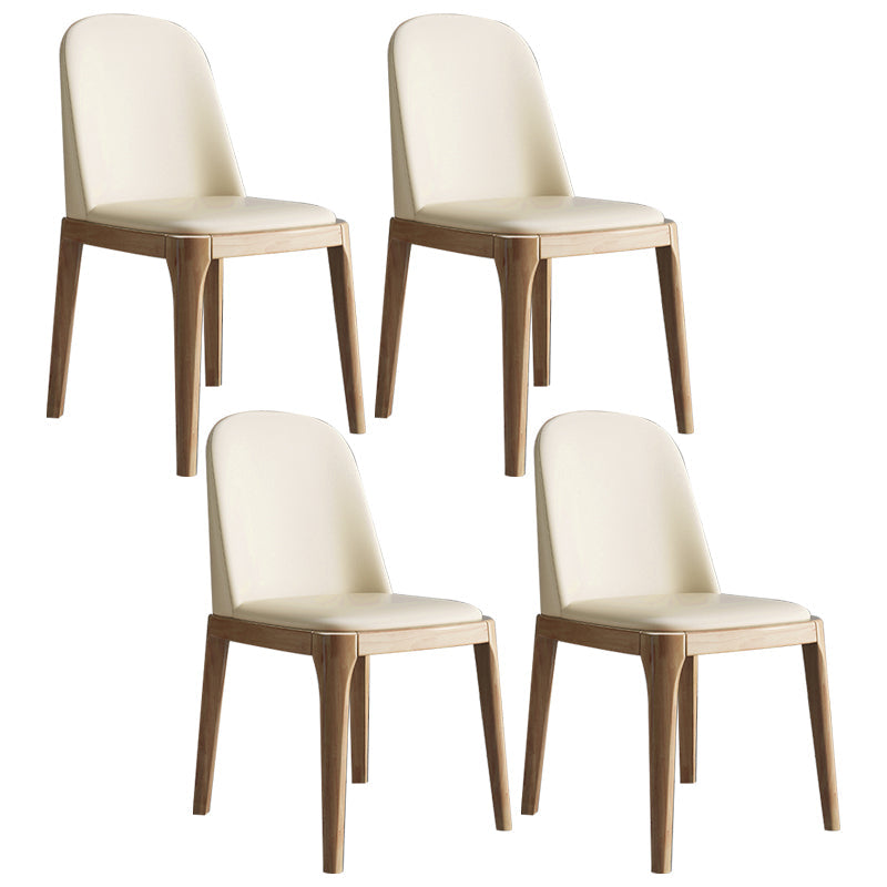 Scandinavian Home Side Chair Parsons Back Wood Armless Dining Room Chair Clearhalo ' kitchen&dining_furn' 'Dining Chairs' 'Dining Tables & Seating' 'dining_chair' 'furn' 'furn_dining_chair' 'Furniture' 'furniture_dining_chair' 'Kitchen & Dining Furniture' 'kitchen' 3827412