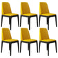 Scandinavian Home Side Chair Parsons Back Wood Armless Dining Room Chair Yellow 6 Piece Set Clearhalo ' kitchen&dining_furn' 'Dining Chairs' 'Dining Tables & Seating' 'dining_chair' 'furn' 'furn_dining_chair' 'Furniture' 'furniture_dining_chair' 'Kitchen & Dining Furniture' 'kitchen' 3827424