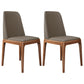 Scandinavian Home Side Chair Parsons Back Wood Armless Dining Room Chair Khaki 2 Piece Set Clearhalo ' kitchen&dining_furn' 'Dining Chairs' 'Dining Tables & Seating' 'dining_chair' 'furn' 'furn_dining_chair' 'Furniture' 'furniture_dining_chair' 'Kitchen & Dining Furniture' 'kitchen' 3827434
