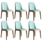 Scandinavian Home Side Chair Parsons Back Wood Armless Dining Room Chair Gray-Green 6 Piece Set Clearhalo ' kitchen&dining_furn' 'Dining Chairs' 'Dining Tables & Seating' 'dining_chair' 'furn' 'furn_dining_chair' 'Furniture' 'furniture_dining_chair' 'Kitchen & Dining Furniture' 'kitchen' 3827442