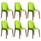 Scandinavian Home Side Chair Parsons Back Wood Armless Dining Room Chair Fluorescent Yellow 6 Piece Set Clearhalo ' kitchen&dining_furn' 'Dining Chairs' 'Dining Tables & Seating' 'dining_chair' 'furn' 'furn_dining_chair' 'Furniture' 'furniture_dining_chair' 'Kitchen & Dining Furniture' 'kitchen' 3827445