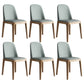Scandinavian Home Side Chair Parsons Back Wood Armless Dining Room Chair Gray-Blue 6 Piece Set Clearhalo ' kitchen&dining_furn' 'Dining Chairs' 'Dining Tables & Seating' 'dining_chair' 'furn' 'furn_dining_chair' 'Furniture' 'furniture_dining_chair' 'Kitchen & Dining Furniture' 'kitchen' 3827451