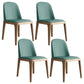 Scandinavian Home Side Chair Parsons Back Wood Armless Dining Room Chair Dark Blue 4 Piece Set Clearhalo ' kitchen&dining_furn' 'Dining Chairs' 'Dining Tables & Seating' 'dining_chair' 'furn' 'furn_dining_chair' 'Furniture' 'furniture_dining_chair' 'Kitchen & Dining Furniture' 'kitchen' 3827453