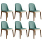Scandinavian Home Side Chair Parsons Back Wood Armless Dining Room Chair Dark Blue 6 Piece Set Clearhalo ' kitchen&dining_furn' 'Dining Chairs' 'Dining Tables & Seating' 'dining_chair' 'furn' 'furn_dining_chair' 'Furniture' 'furniture_dining_chair' 'Kitchen & Dining Furniture' 'kitchen' 3827454