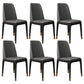 Scandinavian Home Side Chair Parsons Back Wood Armless Dining Room Chair Light Gray-Black 6 Piece Set Clearhalo ' kitchen&dining_furn' 'Dining Chairs' 'Dining Tables & Seating' 'dining_chair' 'furn' 'furn_dining_chair' 'Furniture' 'furniture_dining_chair' 'Kitchen & Dining Furniture' 'kitchen' 3827457