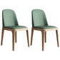 Scandinavian Home Side Chair Parsons Back Wood Armless Dining Room Chair Blackish Green 2 Piece Set Clearhalo ' kitchen&dining_furn' 'Dining Chairs' 'Dining Tables & Seating' 'dining_chair' 'furn' 'furn_dining_chair' 'Furniture' 'furniture_dining_chair' 'Kitchen & Dining Furniture' 'kitchen' 3827458