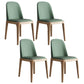 Scandinavian Home Side Chair Parsons Back Wood Armless Dining Room Chair Blackish Green 4 Piece Set Clearhalo ' kitchen&dining_furn' 'Dining Chairs' 'Dining Tables & Seating' 'dining_chair' 'furn' 'furn_dining_chair' 'Furniture' 'furniture_dining_chair' 'Kitchen & Dining Furniture' 'kitchen' 3827459