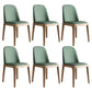 Scandinavian Home Side Chair Parsons Back Wood Armless Dining Room Chair Blackish Green 6 Piece Set Clearhalo ' kitchen&dining_furn' 'Dining Chairs' 'Dining Tables & Seating' 'dining_chair' 'furn' 'furn_dining_chair' 'Furniture' 'furniture_dining_chair' 'Kitchen & Dining Furniture' 'kitchen' 3827460