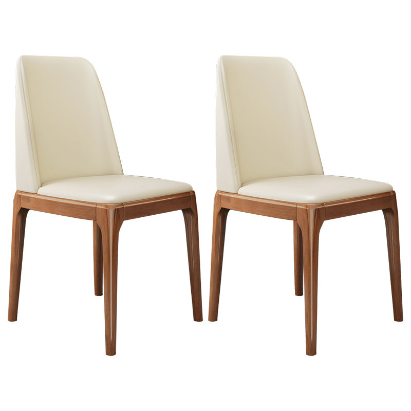 Scandinavian Home Side Chair Parsons Back Wood Armless Dining Room Chair Clearhalo ' kitchen&dining_furn' 'Dining Chairs' 'Dining Tables & Seating' 'dining_chair' 'furn' 'furn_dining_chair' 'Furniture' 'furniture_dining_chair' 'Kitchen & Dining Furniture' 'kitchen' 3827461