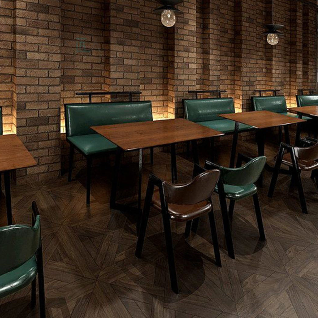 Industrial Style Leather Dining Side Chairs Open Back Dining Armless Chairs Clearhalo ' kitchen&dining_furn' 'Dining Chairs' 'Dining Tables & Seating' 'dining_chair' 'furn' 'furn_dining_chair' 'Furniture' 'furniture_dining_chair' 'Kitchen & Dining Furniture' 'kitchen' 3827477