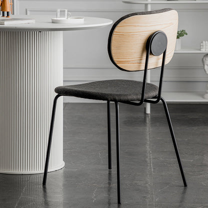 Industrial Style Linen Fabric Dining Chair Open Back Dining Side Armless Chair Natural 1 Piece Clearhalo ' kitchen&dining_furn' 'Dining Chairs' 'Dining Tables & Seating' 'dining_chair' 'furn' 'furn_dining_chair' 'Furniture' 'furniture_dining_chair' 'Kitchen & Dining Furniture' 'kitchen' 3827508