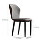 Upholstered Scandinavian Home Side Chair Wingback Matte Finish Dining Chair Clearhalo ' kitchen&dining_furn' 'Dining Chairs' 'Dining Tables & Seating' 'dining_chair' 'furn' 'furn_dining_chair' 'Furniture' 'furniture_dining_chair' 'Kitchen & Dining Furniture' 'kitchen' 3827544