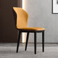 Upholstered Scandinavian Home Side Chair Wingback Matte Finish Dining Chair Yellow 1 Piece Clearhalo ' kitchen&dining_furn' 'Dining Chairs' 'Dining Tables & Seating' 'dining_chair' 'furn' 'furn_dining_chair' 'Furniture' 'furniture_dining_chair' 'Kitchen & Dining Furniture' 'kitchen' 3827545