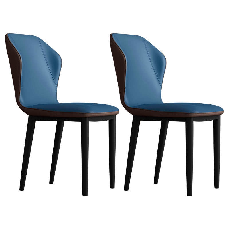Upholstered Scandinavian Home Side Chair Wingback Matte Finish Dining Chair Blue 2 Piece Set Clearhalo ' kitchen&dining_furn' 'Dining Chairs' 'Dining Tables & Seating' 'dining_chair' 'furn' 'furn_dining_chair' 'Furniture' 'furniture_dining_chair' 'Kitchen & Dining Furniture' 'kitchen' 3827556