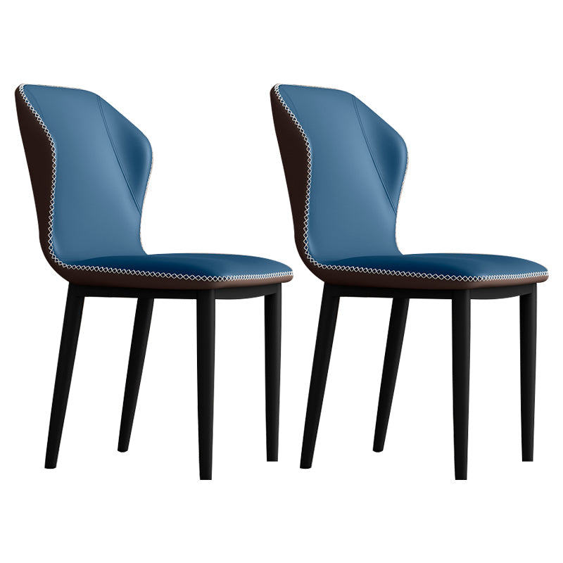 Upholstered Scandinavian Home Side Chair Wingback Matte Finish Dining Chair Sky Blue 2 Piece Set Clearhalo ' kitchen&dining_furn' 'Dining Chairs' 'Dining Tables & Seating' 'dining_chair' 'furn' 'furn_dining_chair' 'Furniture' 'furniture_dining_chair' 'Kitchen & Dining Furniture' 'kitchen' 3827559