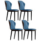 Upholstered Scandinavian Home Side Chair Wingback Matte Finish Dining Chair Sky Blue 4 Piece Set Clearhalo ' kitchen&dining_furn' 'Dining Chairs' 'Dining Tables & Seating' 'dining_chair' 'furn' 'furn_dining_chair' 'Furniture' 'furniture_dining_chair' 'Kitchen & Dining Furniture' 'kitchen' 3827560