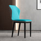 Upholstered Scandinavian Home Side Chair Wingback Matte Finish Dining Chair Lake Blue 1 Piece Clearhalo ' kitchen&dining_furn' 'Dining Chairs' 'Dining Tables & Seating' 'dining_chair' 'furn' 'furn_dining_chair' 'Furniture' 'furniture_dining_chair' 'Kitchen & Dining Furniture' 'kitchen' 3827573