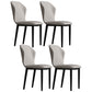 Upholstered Scandinavian Home Side Chair Wingback Matte Finish Dining Chair Silver Gray 4 Piece Set Clearhalo ' kitchen&dining_furn' 'Dining Chairs' 'Dining Tables & Seating' 'dining_chair' 'furn' 'furn_dining_chair' 'Furniture' 'furniture_dining_chair' 'Kitchen & Dining Furniture' 'kitchen' 3827584