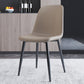 Home Scandinavian Side Chair Solid Back Metal Dining Room Chair with Black Legs Grey 1 Piece Black Clearhalo ' kitchen&dining_furn' 'Dining Chairs' 'Dining Tables & Seating' 'dining_chair' 'furn' 'furn_dining_chair' 'Furniture' 'furniture_dining_chair' 'Kitchen & Dining Furniture' 'kitchen' 3827613
