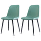 Home Scandinavian Side Chair Solid Back Metal Dining Room Chair with Black Legs Blue 2 Piece Set Black Clearhalo ' kitchen&dining_furn' 'Dining Chairs' 'Dining Tables & Seating' 'dining_chair' 'furn' 'furn_dining_chair' 'Furniture' 'furniture_dining_chair' 'Kitchen & Dining Furniture' 'kitchen' 3827649