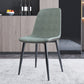 Home Scandinavian Side Chair Solid Back Metal Dining Room Chair with Black Legs Green 1 Piece Black Clearhalo ' kitchen&dining_furn' 'Dining Chairs' 'Dining Tables & Seating' 'dining_chair' 'furn' 'furn_dining_chair' 'Furniture' 'furniture_dining_chair' 'Kitchen & Dining Furniture' 'kitchen' 3827654